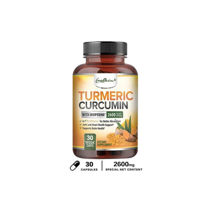 Curcumin Capsules, Natural Joint Support with Black