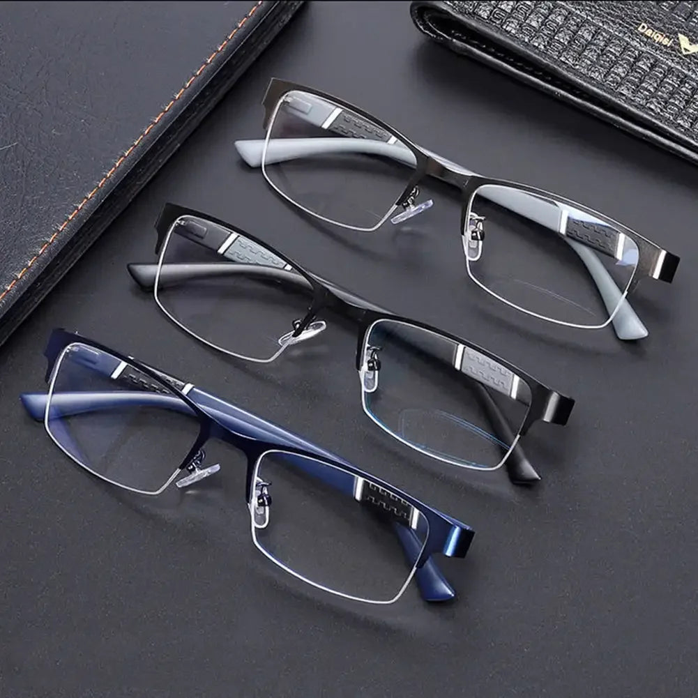 Half Frame Blue Light Blocking Glasses Flat Glasses