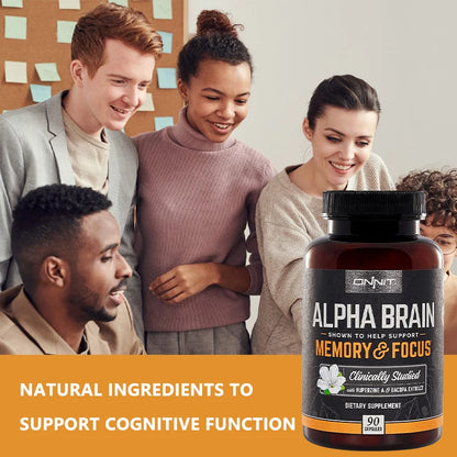 ONNIT Alpha Brain - Premium Nootropic Brain