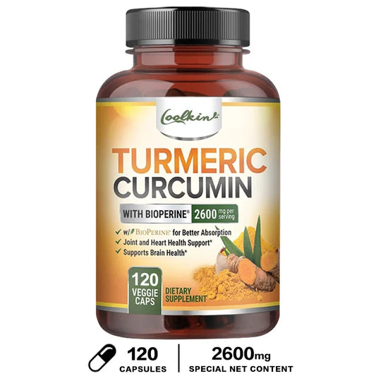 Curcumin Capsules, Natural Joint Support with Black