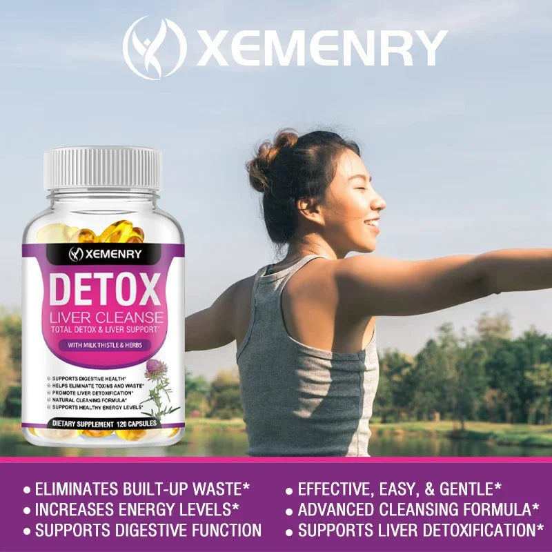 Milk Thistle Extract Capsules Detox Cleansing Liver