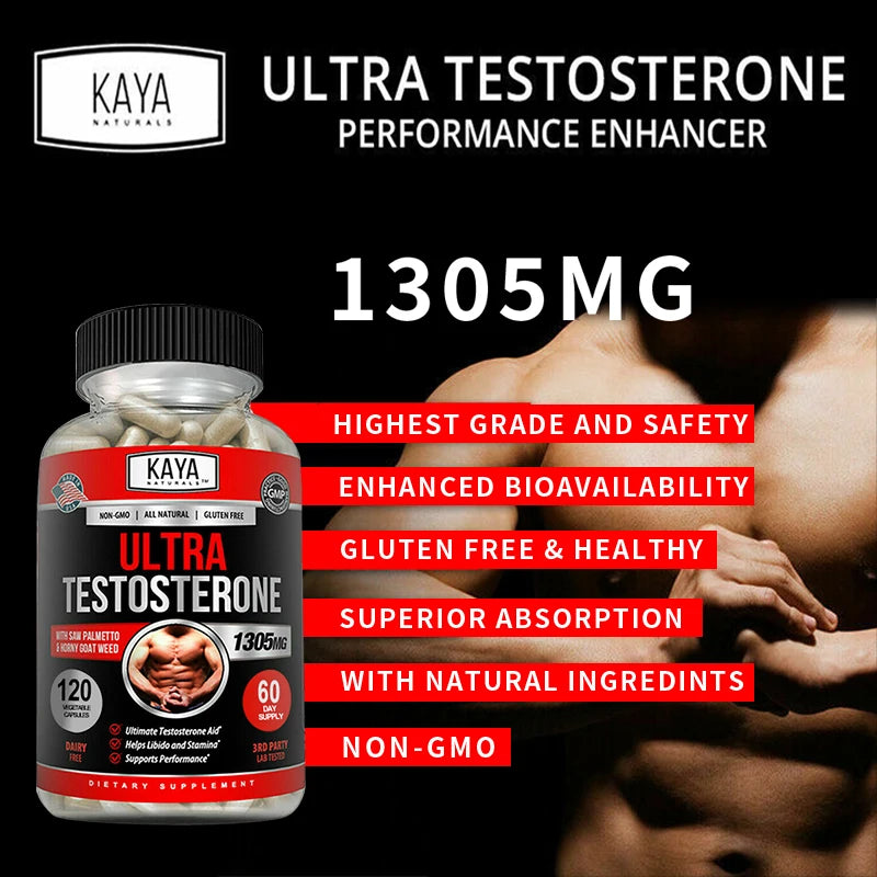 Male Muscle Booster - Natural Workout Supplement