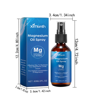 Essential Oil Magnesium Spray Relieves Muscle Body