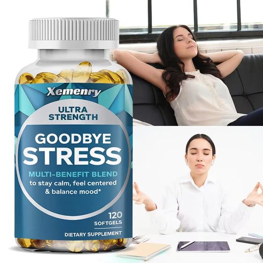 Goodbye Stress Capsules - Contains GABA, L-Theanine