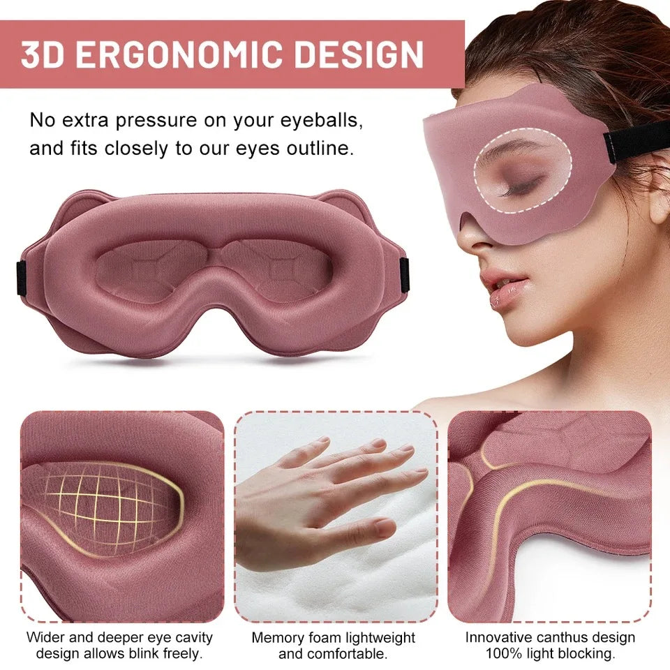 Sleeping Mask Eyepatch Blindfold Light Travel Eye